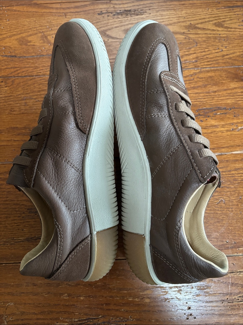 Keen KNX T-Toe Sneaker Men’s Dark Brown Leather Slip-on Comfy 1030625 Size 10.5 - Picture 6 of 15